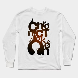 CHT Blk/Org Alt Logo Long Sleeve T-Shirt